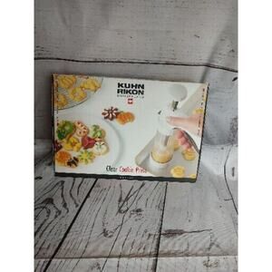 Kuhn Rikon Cookie Press 14 Pc Set Baking Spritz Decorating Cookie Cutter New